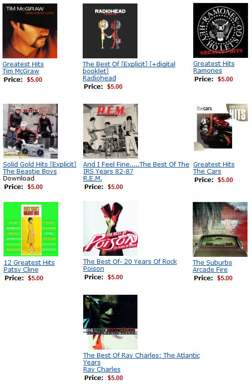 Best of Albums on Amazon