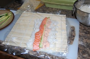 salmon sushi
