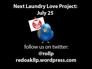 Next Laundry Love Project - July 25th